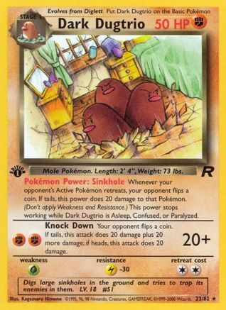 Dark Dugtrio (23) (23) [Team Rocket] 1st Edition
