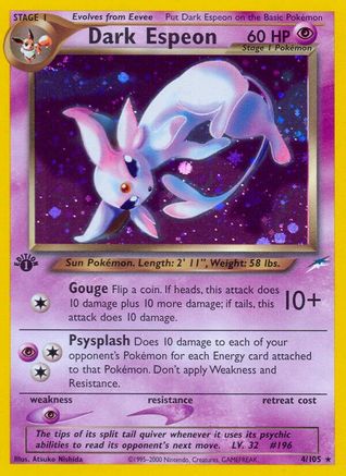 Dark Espeon (4) [Neo Destiny] 1st Edition Holofoil