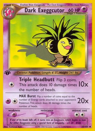 Dark Exeggcutor (33) [Neo Destiny] 1st Edition