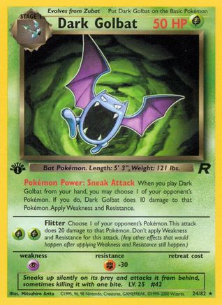 Dark Golbat (24) (24) [Team Rocket] 1st Edition