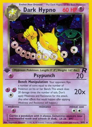 Dark Hypno (9) (9) [Team Rocket] Unlimited Holofoil
