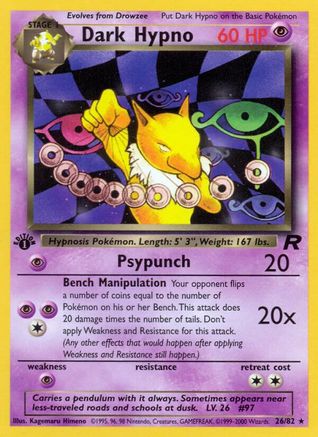 Dark Hypno (26) (26) [Team Rocket] 1st Edition