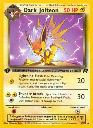 Dark Jolteon (38) [Team Rocket] 1st Edition