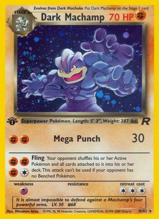 Dark Machamp (10) (10) [Team Rocket] Unlimited Holofoil