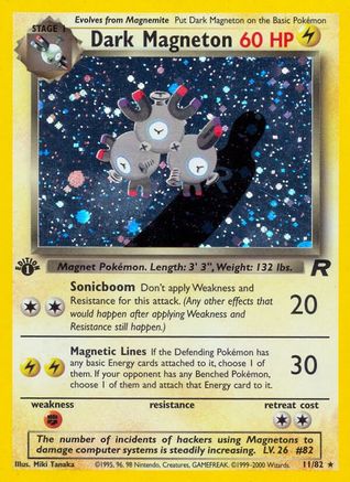 Dark Magneton (11) (11) [Team Rocket] Unlimited Holofoil