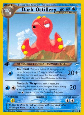Dark Octillery (62) [Neo Destiny] 1st Edition