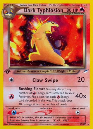 Dark Typhlosion (10) [Neo Destiny] Unlimited Holofoil
