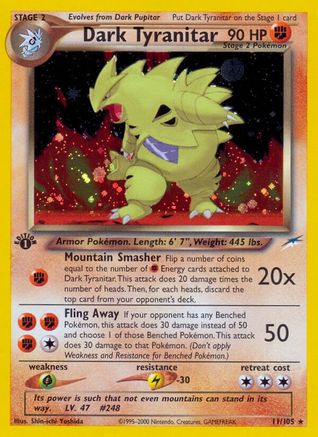 Dark Tyranitar (11) [Neo Destiny] Unlimited Holofoil