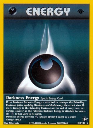 Darkness Energy (104) [Neo Genesis] 1st Edition