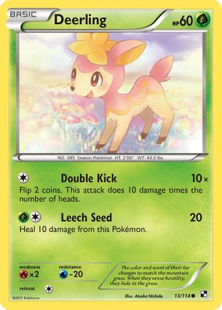 Deerling (13) [Black and White] Reverse Holofoil