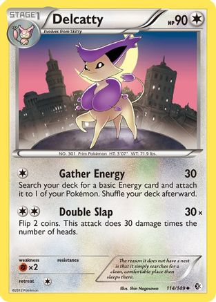 Delcatty (114) [Boundaries Crossed] Reverse Holofoil