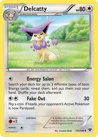 Delcatty (105) [XY Base Set] Reverse Holofoil