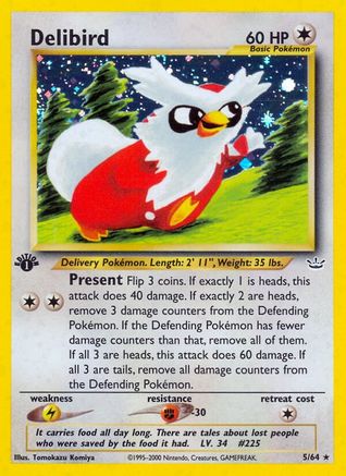 Delibird (5) [Neo Revelation] Unlimited Holofoil