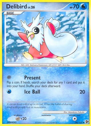 Delibird (36) [Great Encounters] Reverse Holofoil