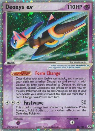 Deoxys ex (Speed Forme) (93) [Emerald] Holofoil
