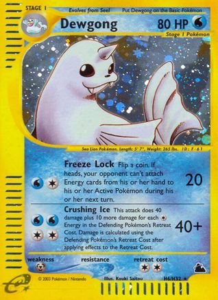 Dewgong (H6) (H6) [Skyridge] Holofoil