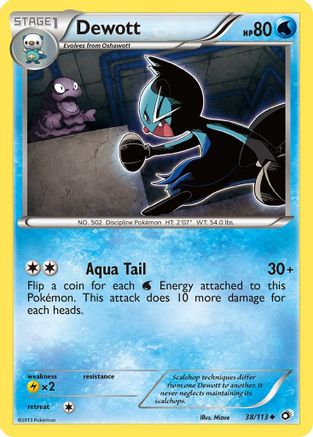 Dewott (38) [Legendary Treasures] Reverse Holofoil