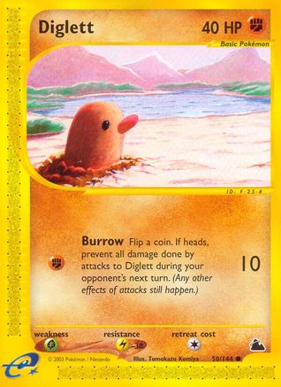 Diglett (50) [Skyridge] Reverse Holofoil