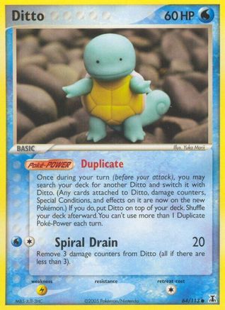 Ditto - 64/113 (Squirtle) (64) [Delta Species]