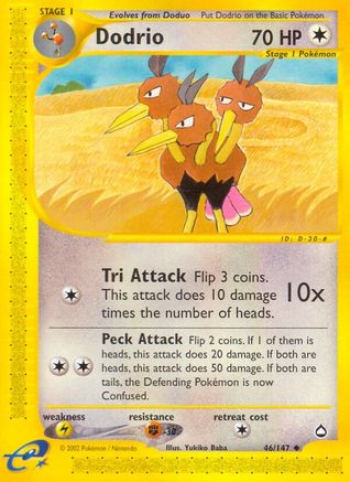 Dodrio (46) [Aquapolis] Reverse Holofoil