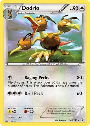 Dodrio (100) [Plasma Storm] Reverse Holofoil
