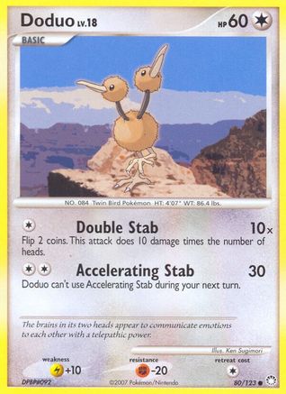 Doduo (80) [Mysterious Treasures] Reverse Holofoil
