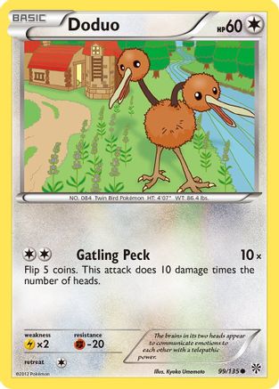 Doduo (99) [Plasma Storm] Reverse Holofoil