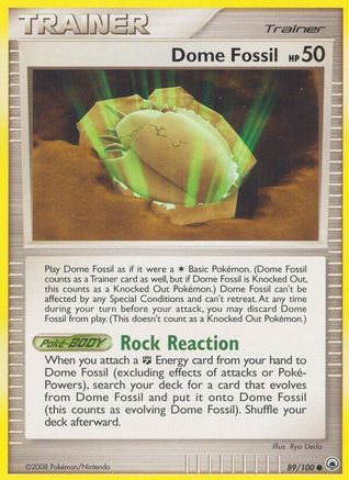 Dome Fossil (89) [Majestic Dawn] Reverse Holofoil
