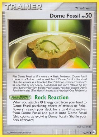 Dome Fossil (92) [Arceus] Reverse Holofoil