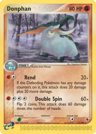 Donphan (17) [Ruby and Sapphire] Reverse Holofoil