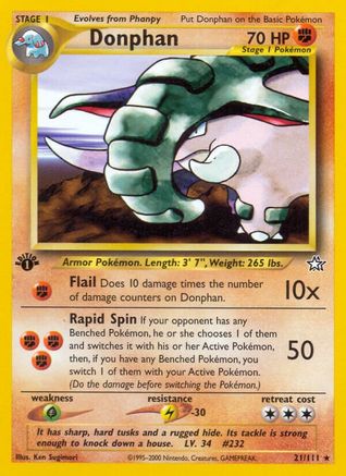 Donphan (21) [Neo Genesis] 1st Edition
