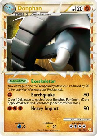 Donphan (Prime) (107) [HeartGold SoulSilver] Holofoil
