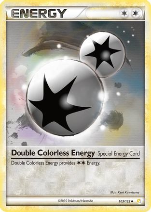 Double Colorless Energy (103) [HeartGold SoulSilver] Reverse Holofoil