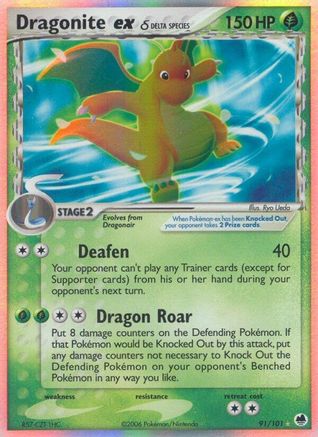 Dragonite ex (Delta Species) (91) [Dragon Frontiers] Holofoil