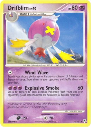 Drifblim (24) [Diamond and Pearl] Reverse Holofoil