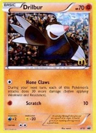 Drilbur - 8/12 (8) [McDonald's Promos 2012] Holofoil