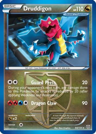 Druddigon (Team Plasma) (94) [Plasma Storm] Reverse Holofoil