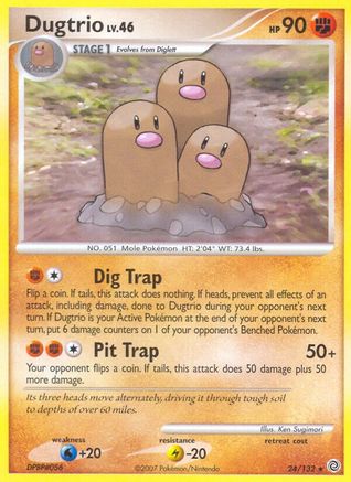 Dugtrio (24) [Secret Wonders] Reverse Holofoil
