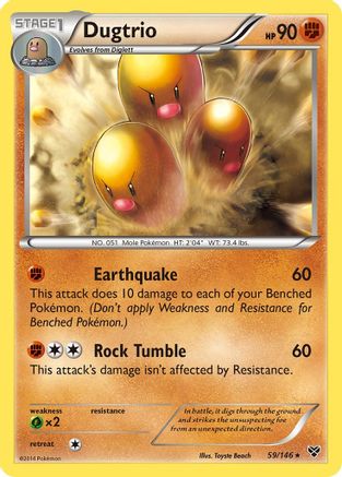 Dugtrio (59) [XY Base Set]