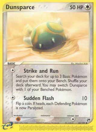 Dunsparce (60) [Sandstorm] Reverse Holofoil
