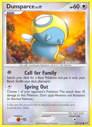Dunsparce (73) [Platinum] Reverse Holofoil