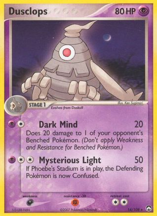Dusclops (14) [Power Keepers] Reverse Holofoil
