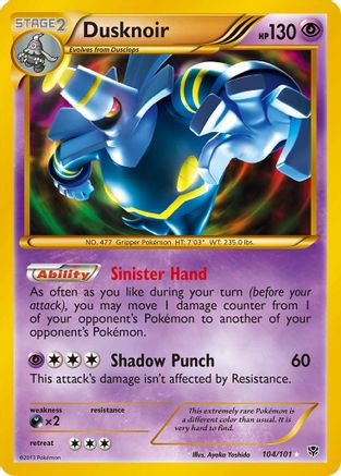 Dusknoir (104 Secret Rare) (104) [Plasma Blast] Holofoil
