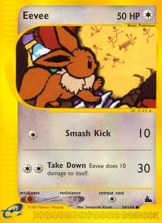 Eevee (54) [Skyridge] Reverse Holofoil