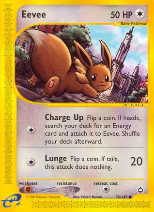 Eevee (75) [Aquapolis] Reverse Holofoil