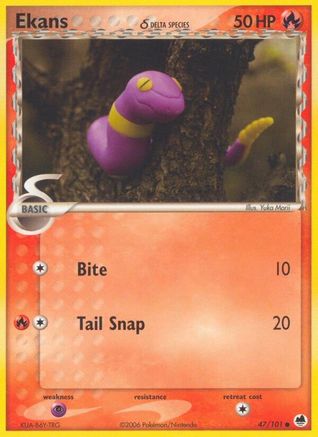 Ekans (Delta Species) (47) [Dragon Frontiers] Reverse Holofoil