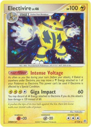 Electivire (3) [Diamond and Pearl] Holofoil