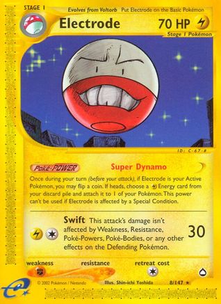 Electrode (8) [Aquapolis] Reverse Holofoil