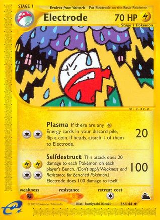Electrode (36) [Skyridge] Reverse Holofoil