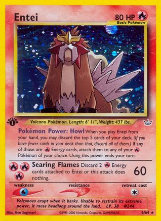 Entei (6) (6) [Neo Revelation] 1st Edition Holofoil